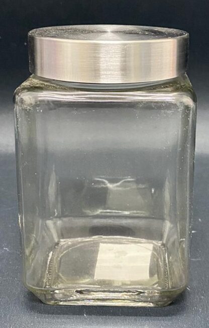צנצנת זכוכית מרובעת 700 מ"ל