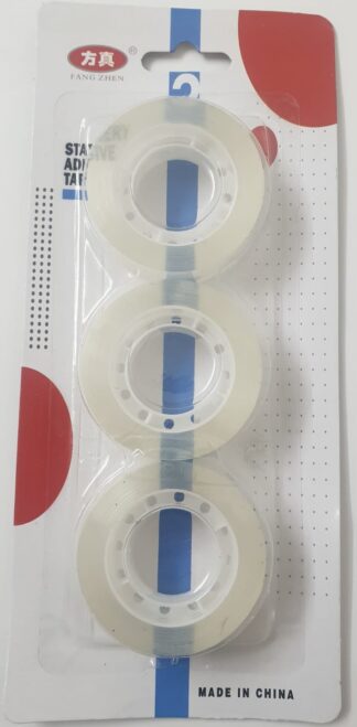 חבילת 3 יחידות סלוטייפ שקוף