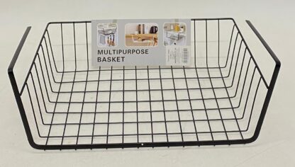 ⁦מדף רשת מתכת ניתלה על מדפים - שחור 31X25⁩ – תמונה ⁦3⁩