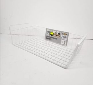 מדף רשת מתכת ניתלה על מדפים - לבן 49X24