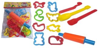 סט אפיה מערוך כפות וצורות 12 חלקים