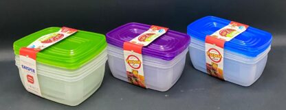 ⁦סט 3 קופסאות מלבן - 1300 מ"ל⁩ – תמונה ⁦4⁩
