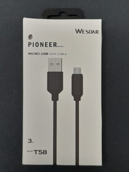 כבל מיקרו 3A 1M USB - שחור