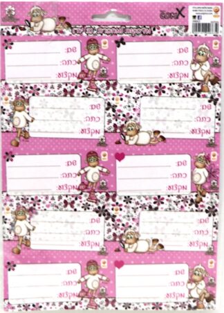 חבילת 30 מדבקות למחברת - כבשה קומיקס
