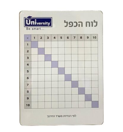 לוח כפל מחיק