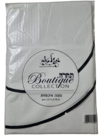 מפת שולחן חד פעמי איכותית לבן 1.37X2.74