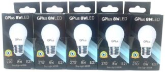 סט 5 נורות כדור 8W E27 SAFETY אור יום