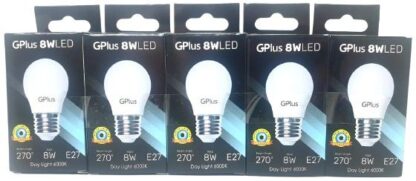 סט 5 נורות כדור 8W E27 SAFETY אור יום