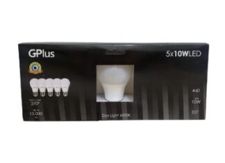סט 5 נורות לד 10w אור לבן הברגה עבה