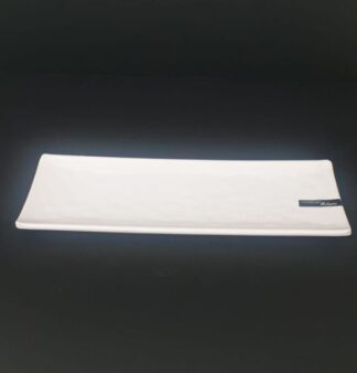 מגש מלמין מלבני 31X11 ס"מ -לבן