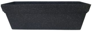 אדנית פלסטיק צבע אבן שחורה כ-50X17X16 ס"מ