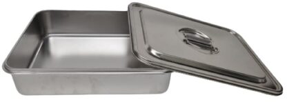 תבנית גסטרונום נירוסטה עם מכסה 23X15 גובה כ-6.5 ס"מ