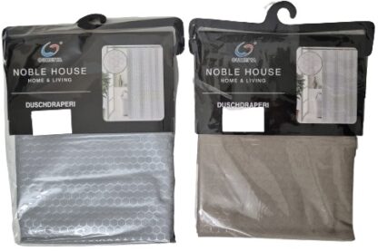 ⁦וילון אמבטיה 180X180 דגם כוורת - במבחר צבעים⁩ – תמונה ⁦2⁩