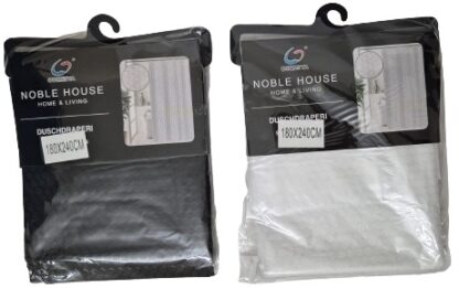 ⁦וילון אמבטיה 180X240 דגם כוורת - במבחר צבעים⁩ – תמונה ⁦3⁩