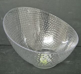 קערה להגשה אקריליק אובלית עמוקה עם 20X16.5 ס"מ