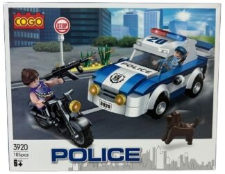 משחק הרכבה COGO מכונית משטרה 185 חלקים