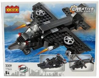 משחק הרכבה COGO מטוס קרב 3 ב 1 177 חלקים