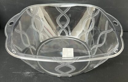 קערה להגשה אקריליק מרובעת עם ידיות 28X25 ס"מ