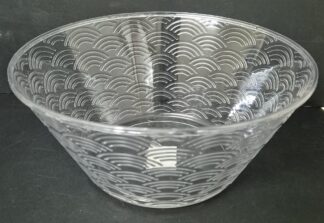 קערה להגשה אקריליק מעוצבת עגולה 26X11.5 ס"מ