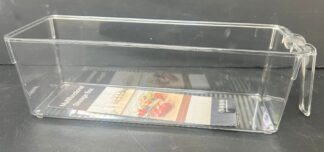 ארגונית אקריליק שקופה לאחסון עם ידית 31.5X10 ס"מ