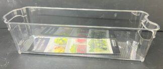 ארגונית אקריליק שקופה לאחסון עם ידיות 36X11 ס"מ