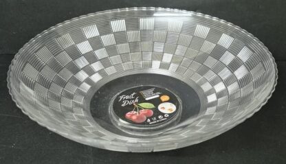 קערה להגשה אקריליק מעוצבת קוטר 26 ס"מ