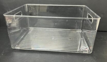 ארגונית אקריליק שקופה לאחסון עם ידיות 33X22.5 ס"מ