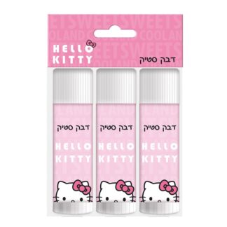 סט 3 דבק סטיק הלו קיטי