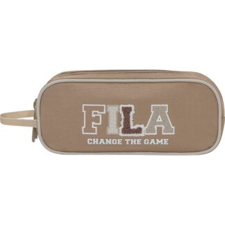 קלמר 2 תאים FILA - חום בהיר