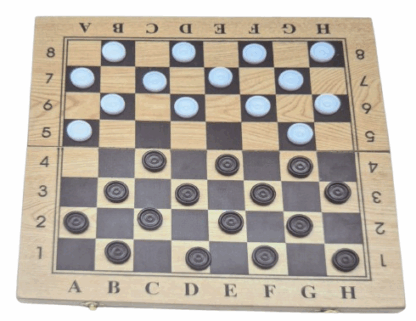 ⁦שש בש דמקה עץ איכותי ענק כ- 48X24.5 ס"מ⁩ – תמונה ⁦3⁩