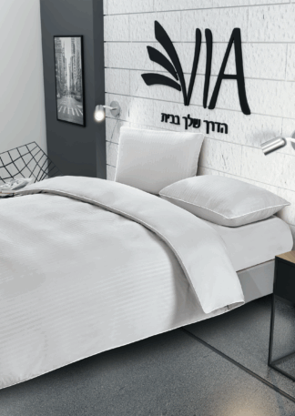 סט מצעים למיטה זוגית קומפלט 100% סאטן אל קמט דגם HOTEL - במבחר צבעים