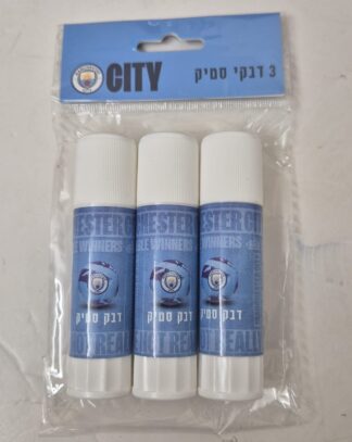 סט 3 דבק סטיק מנצ'סטר סיטי
